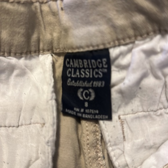 Cambridge classic boys size 8 adjustable waist khaki uniform approved shorts - Picture 3 of 3